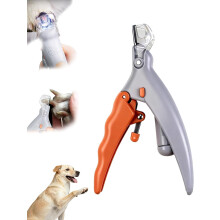 Pawthentic PreciseClip LED + forstørrelsesglas kæledyrs negletrimmer til katte og hunde indbygget klart LED-lys alle størrelser