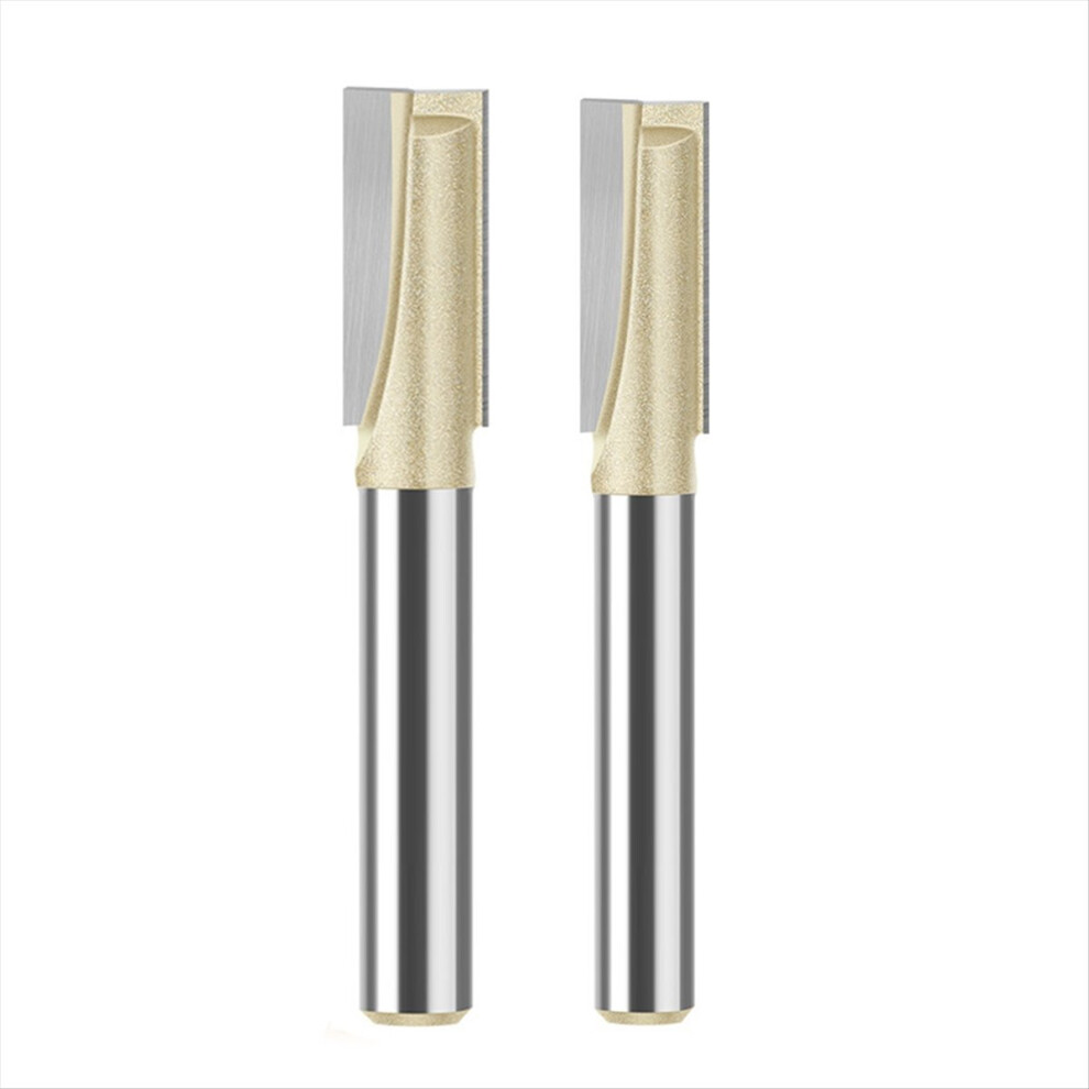 2Pcs Bottom Cleaning Router Bits For Wood Woodworking 2 Flutes Flat Sl 4852494339137