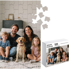 Custom Puzzle 120/300/500/1000/1500 Pieces from Your Photos - Gift for Families, Pets, Weddings