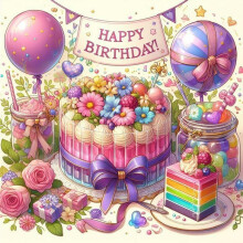 Rompecabezas de madera de 500 piezas con diseño de pastel de feliz cumpleaños, juguete casual para adultos y regalo para familiares y amigos.