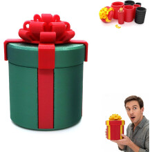 Caja de regalo con tornillos anidados, molesta, caja de regalo con tornillos anidados, caja de rompecabezas para dinero, regalo de cumpleaños, verde
