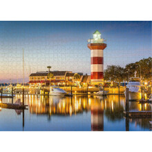 Hilton Head South Carolina Puzzle 500 elementów dla dorosłych, gruba, solidna i trudna układanka, gra imprezowa