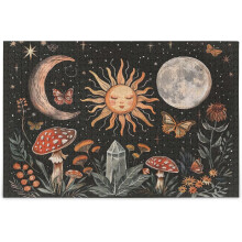 Rompecabezas de 1000 piezas de Sol, Luna y Estrellas para adultos, gran juego familiar desafiante para adultos y adolescentes.
