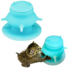 Puppy Kitten Nursing Bottle Set of 3 with Nipples for Newborn Pets Feeding (Blue)