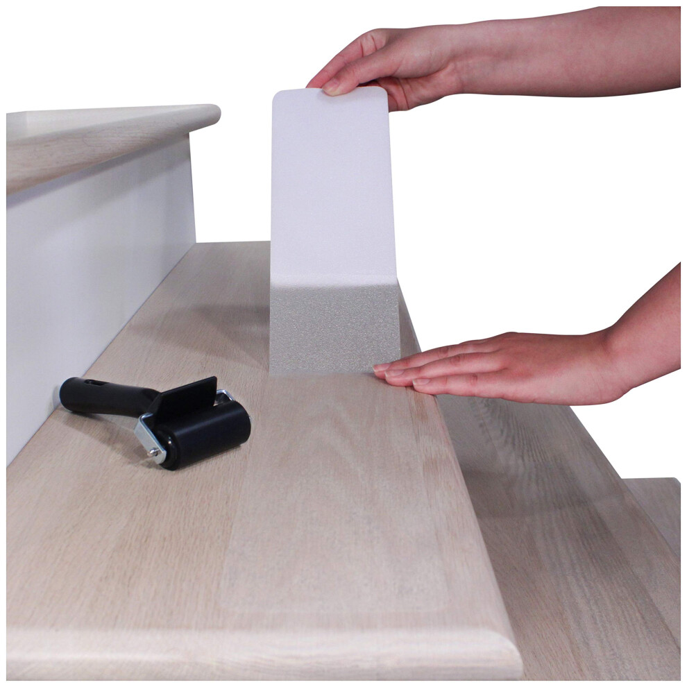 32'X4' Nonslip Stair Tread Tape 15 Pack Clear Antislip Strips For Indoor Steps And Stairs 9323874695761