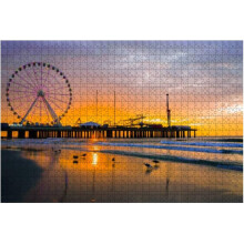 Puzzle 500 elementów "Steel Pier Atlantic City, New Jersey" dla dorosłych i nastolatków, duża grafika do gry logicznej