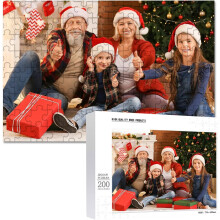 Rompecabezas personalizado con tu foto, 200 piezas rectangulares, ideal como regalo de cumpleaños, Día de la Madre o San Valentín.
