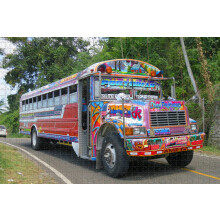 1000 brikkers farverige bus Panama julesjov puslespil - moderne sommer boligindretning rejsetema gave