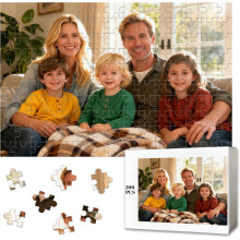 Personalized Puzzle from Your Photos – Custom 120/200/300/500/1000 Pieces Jigsaw, Ideal Gift UK