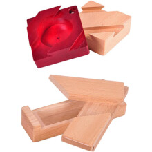 Caja de rompecabezas Beech Lu Ban para niños y niñas, juego creativo de bricolaje, alivio del estrés, desarrollo de habilidades lógicas.