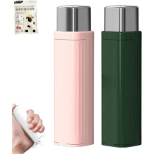 Upgrade Portable Floss Dispenser with 100 Picks - Refillable Automatic Dental Floss Pick Case