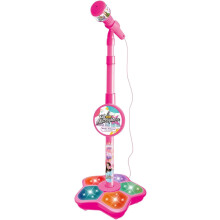Kindermikrofon mit Ständer, Karaoke-Maschine für Mädchen, Musikspielzeug mit Sound