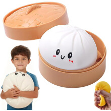 Γιγάντιο ζυμαρικό Squishy Jumbo με κουτί ατμού Μεγάλη συμπίεση αποσυμπίεσης