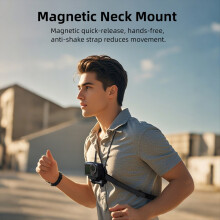 Magnetische Nackengurthalterung für Action 3 2-Taschen-Brustset