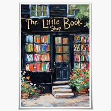 500 Piece Charles Wysocki Book Lovers Aesthetic Library Jigsaw - For Active Thinking Party Entertainment