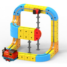 Kit di costruzione di percorsi per treni a binario cubo fai da te Magical Track Fusion Toy 3D Race
