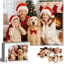 Rompecabezas personalizado con tus fotos, 35-1500 piezas, regalo personalizado de Navidad, cumpleaños, bodas para parejas.