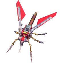 3D DIY Elektronische Zoemer Een Metalen Puzzelset 99 Stuks Mechanische Slak Metalen Steampunk Insect Modelbouwset Creatief Verzamelobject Displaystu