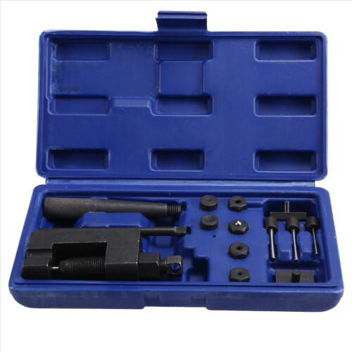 Motorcycle Splitter Heavy Chain Breaker Cutter Riveter Tool Kit Access 2