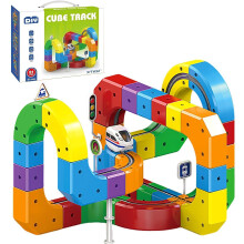 Electric Train Set 3D Magic Flexible Race Track DIY Track Fusion Kids