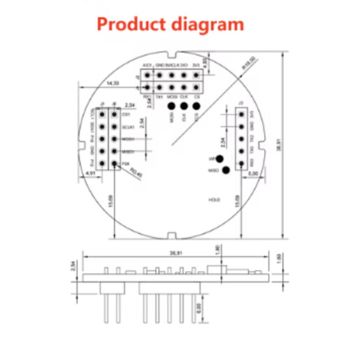 79G Millimeter Wave Level Detection Sensor HLK-LD8001 Radar Module Non 2
