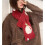 Whimsy Twee Neck Scarf Apple Pattern Winter Warm Whimsical 2000s Accessory 2