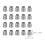 20Pcs Safety Handle Wedges Handle Replacement Iron Handles Splitting Wedges Conical Handle Wedges for Claw Hammer Sledge 9