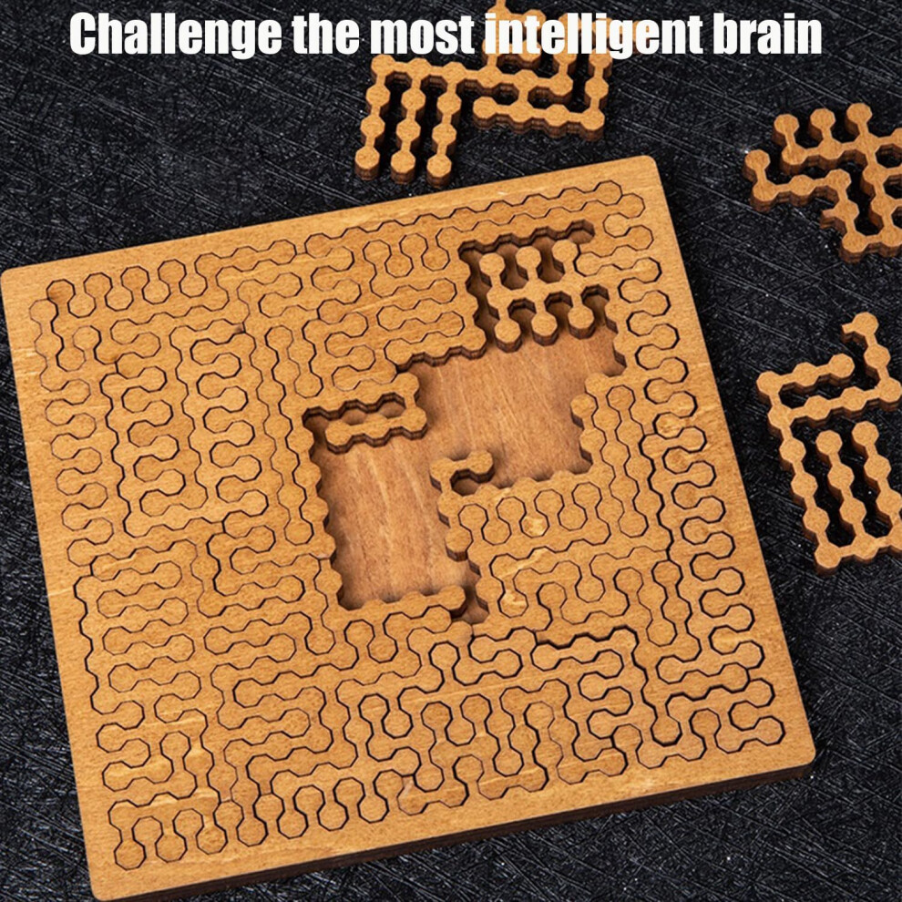Casse-têtes fractals - Puzzle en bois stimulant pour adultes, formes Casse-têtes fractals - Puzzle en bois stimulant pour adultes, formes