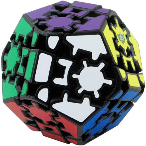 Gear Megaminx 3D Gear Cube Magic Cube Smooth Pentagonal Dodecahedron Speed Puzzle Cube Brain Teaser Puzzles