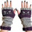 Γυναικεία πλεκτά γάντια Cozy Cat Gloves χωρίς δάχτυλα με χαριτωμένο κέντημα γάτας 7
