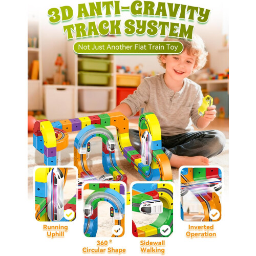 Track Fusion Next Generation 3D Train Routes Mix-Match STEM Cubes 360 Loop 1