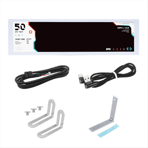 8.8inch Computer Temp Monitor (Dynamic Theme Supported), IPS Type C Se