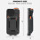2D Back Clip Bluetooth Barcode Scanner Portable Reader Data Matrix 1D 3