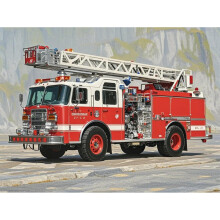 Puzzle de 300 pièces Camion de pompiers pour adultes - Jouet, cadeau, décoration familiale, puzzle chien