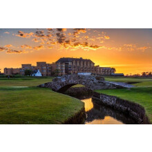 Old Course at St Andrews Skotlanti 1000-palan palapeli, golfkentän haastava puinen opetuspeli lahjaksi