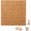 Fractal Tray Puzzles - Hard Difficult Wooden Jigsaw Unique Irregular Creative Labyrinth Reverse 1