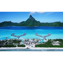 Dřevěná skládačka Splendid Tropical Resort na Bora Bora, 500 dílků - Nejlepší cvičení mozku, vzdělávací dárek na cesty