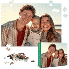 Personalizované puzzle s fotografiou a textom, 120-1000 dielikov, darček k narodeninám, výročiu a svadbe pre rodinu