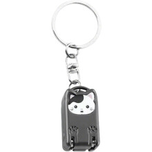 Mini-Nagelknipser-Schlüsselanhänger, faltbarer Fingernagelknipser für Katzen, tragbarer Katzennagelknipser, Edelstahl, Reisegröße