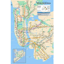 Mapa del metro de Nueva York: rompecabezas de 1000 piezas para adultos, ideal como regalo para decoración familiar.