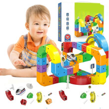 DIY Race Track Building Gift Fusion Train 3D Infinity Track 360 Loops