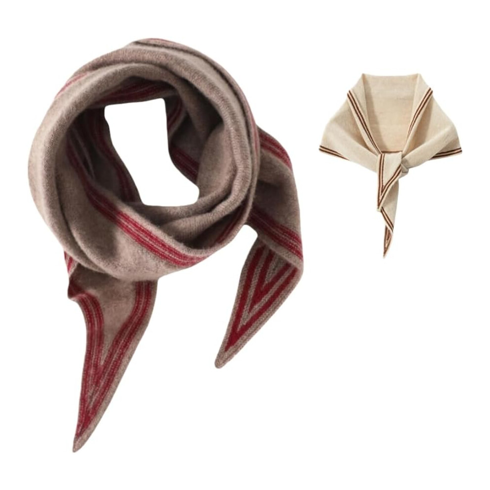 Driehoekige Sjaal Van 100% Kasjmier Voor Dames, Winterse, Warme, Zachte, Lange Wollen Sjaal.-image