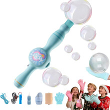 Magische bellenblaasstok 2026 Nieuw mistspeelgoed met handschoenen Kleurrijke, voelbare rook