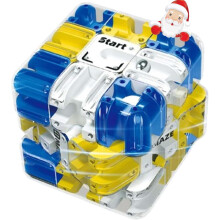 Laberinto de bolas rodantes en 3D, laberinto grande, rompecabezas de cubo 3D para aliviar el estrés, desarrollo lógico, rompecabezas atractivo, azul
