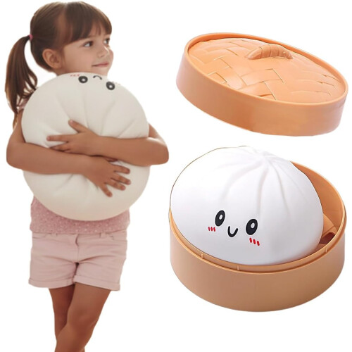 Γιγαντιαίο ζυμαρικό Squishy Jumbo Dumpling Squishy Παιχνίδι Ατμομάγειρας Μεγάλο Stress