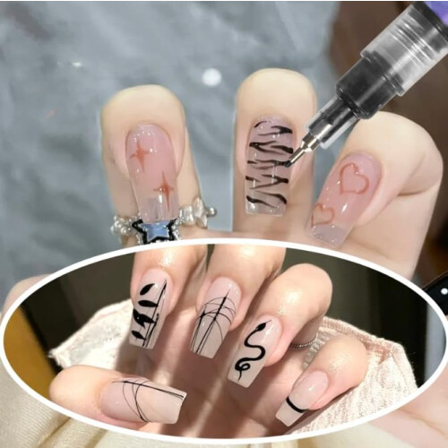 Σετ στυλό νυχιών με 12 χρώματα, στυλό νυχιών Graffiglam, μαρκαδόροι νυχιών DIY για νύχια μ 2