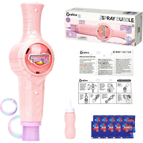 Elastic Bubble Fog Wand Magic Smoke Machine with Bubble Solution Manual