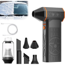 Verbesserte 5000-W-Mini-Turbo-Schneefräse mit Thermofunktion, 3 Geschwindigkeitsstufen zur Schnee- und Staubbeseitigung, 1 Set