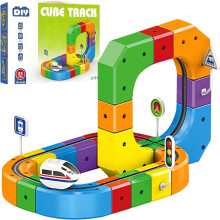 New Electric Train Set Flexible Race Track 3D STEM Gravity-Defying Toy