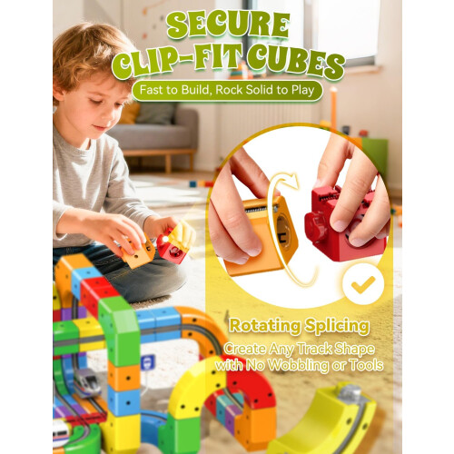 Electric Train Set Flexible 3D Infinity Track Anti-Gravity STEM Building 2